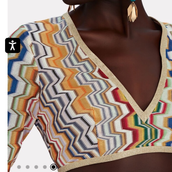 ALEXIS Crochet Knit Crop Top - Picture 2 of 8